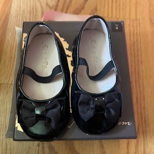 Baby black dress shoes